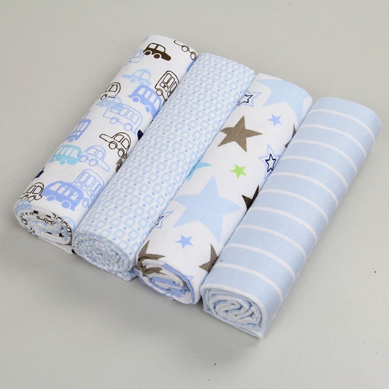 Small Cotton Blankets 4 pcs Set