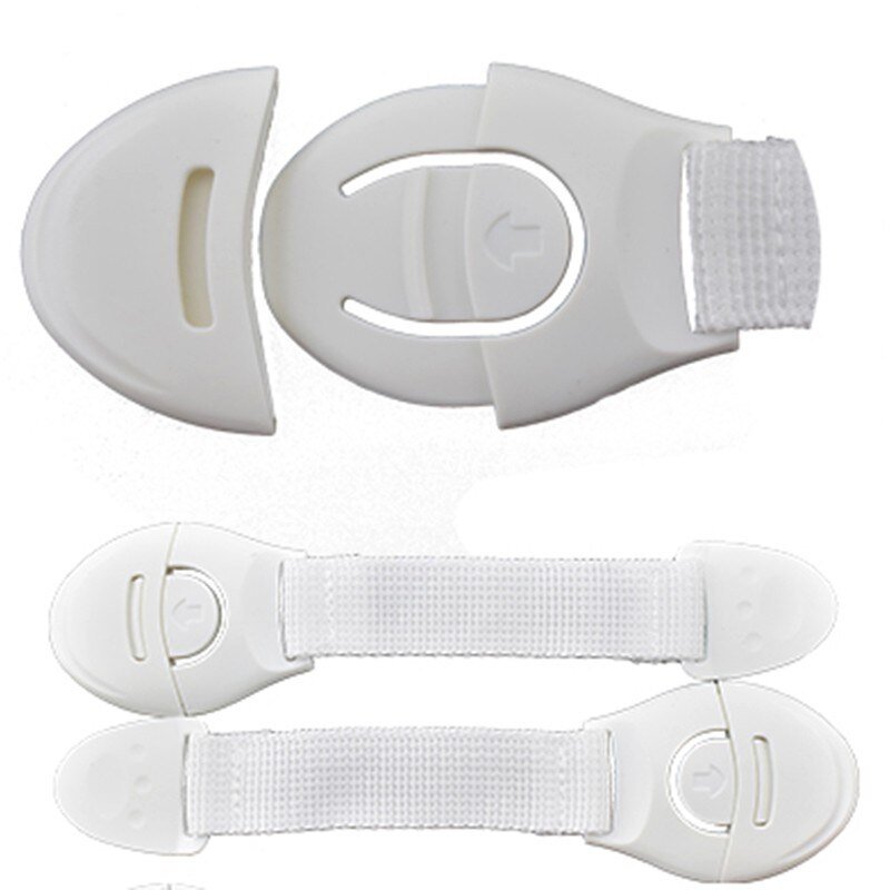 White Plastic Safety Straps 10 Pcs Set