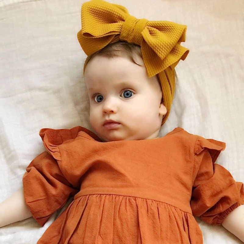 Baby Girls' Colorful Bow Headbands Set