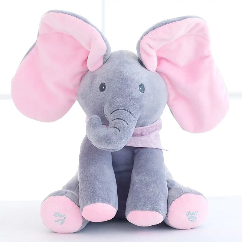 Singing Peek-A-Boo Elephant Plush Toy